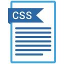 css, document, extension, folder, paper svg vector icon
