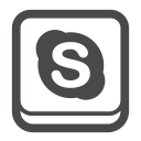 account, call, connect, profile, skype, social, social media svg vector icon