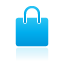 bag, blue, shopping icon
