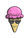 cartoon, cone, cream, emoji, ice svg vector icon