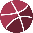 dribbble svg vector icon