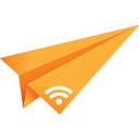 orange, origami, paper plane, rss, social media icon