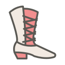 boots, cowboy, cowboy boot, fashion, footwear, leather, spur svg vector icon