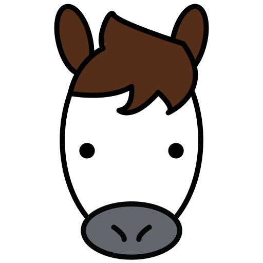 Horse svg vector icon