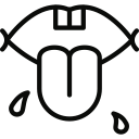 spit, talk svg vector icon