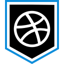 dribbble, logo, media, social svg vector icon