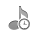 music,eighth,note,clock icon