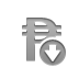 currency,sign,peso,down icon