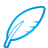 basic, blue, quill icon