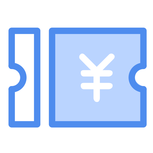 Ticket svg vector icon