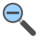 out, zoom svg vector icon