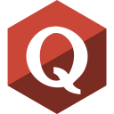 gloss, hexagon, media, quora, social svg vector icon