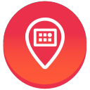 circle, gradient, meetvibe, social svg vector icon