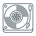 christmas, music, musical, player, sound, turntable, vinyl svg vector icon