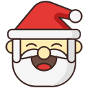 christmas, claus, santa, santa hat svg vector icon
