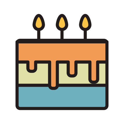 Birthday Cake svg vector icon