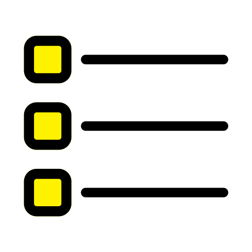List svg vector icon