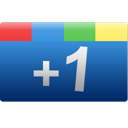+1, blue, google, google+, one, plus, rectangle icon