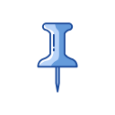board, pin, pin it, post it svg vector icon