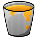 bucket, lava icon