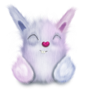 animal, cute, pink, rabbit icon