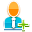 add, user icon