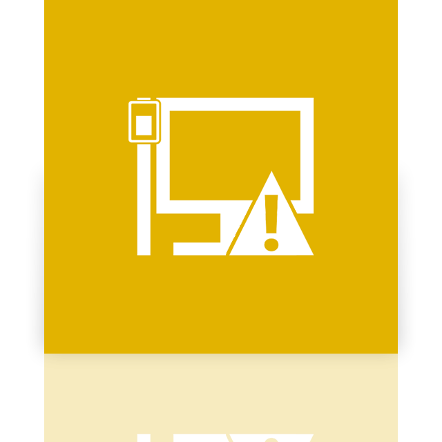 lan,caution,mirror icon