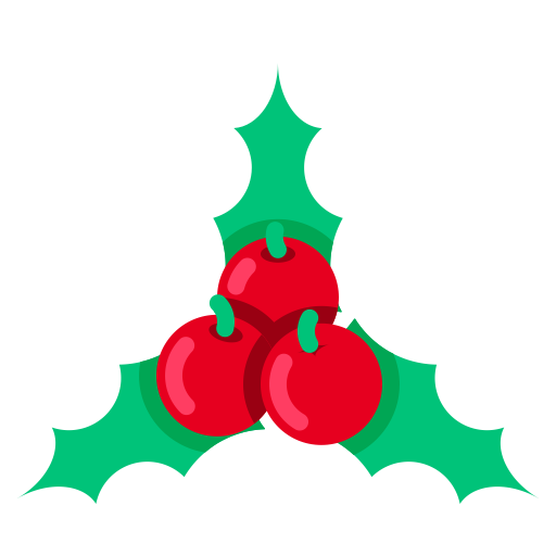 Cherry Christmas svg vector icon