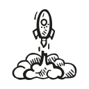 astronomy, launch, rocket, scifi, space, space craft, space ship svg vector icon