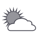 cloud, forecast, sun, weather icon
