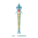 agua, gyarados, kanto, pokemon, water svg vector icon