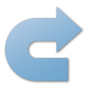 redo,blue icon