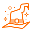 halloween, hat, magic, witch svg vector icon