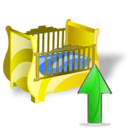 cradle,cradle up,up,ascend,rise,ascending,upload,increase icon