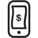 device, mobile, money, payment, smartphone, withdraw svg vector icon