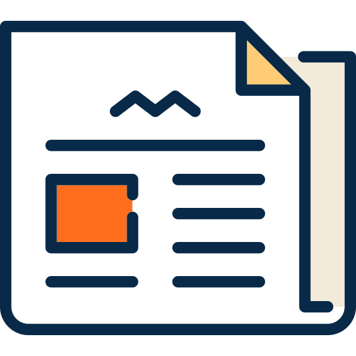 Newspaper svg vector icon