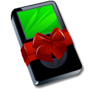 ipod,black,gift,mp3 player,christmas,xmas,present icon