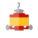 bot, es, espana, flag, robot, spain, telegram svg vector icon