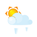 sun,lightcloud,grain icon