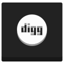 digg, media, network, news, online, web svg vector icon