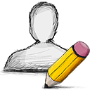 edit, user icon