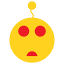 app, cartoon, emotion, fearful, gestures svg vector icon