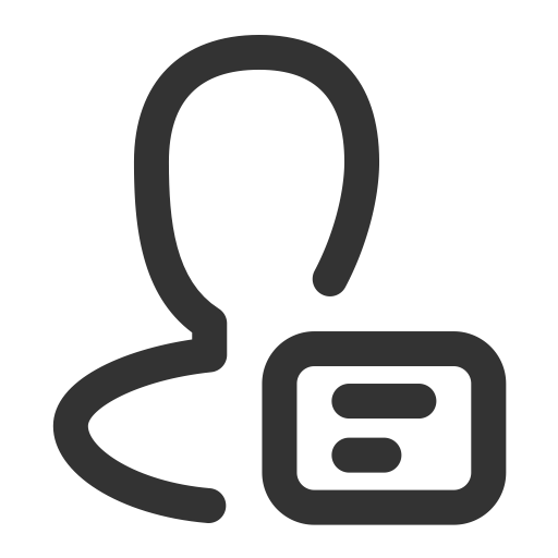 Profile svg vector icon