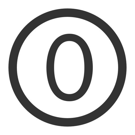 Digital Num0 Linear svg vector icon