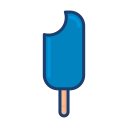 colorful, dessert food, ice cream, popsicle svg vector icon