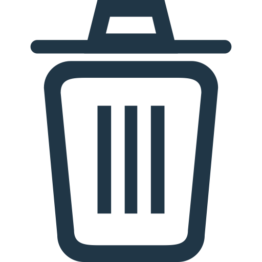 Delete svg vector icon