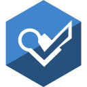 foursquare, gloss, hexagon, media, social svg vector icon