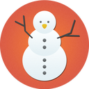 christmas, snow, snowman icon