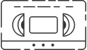 beta max, vhs, video cassette svg vector icon