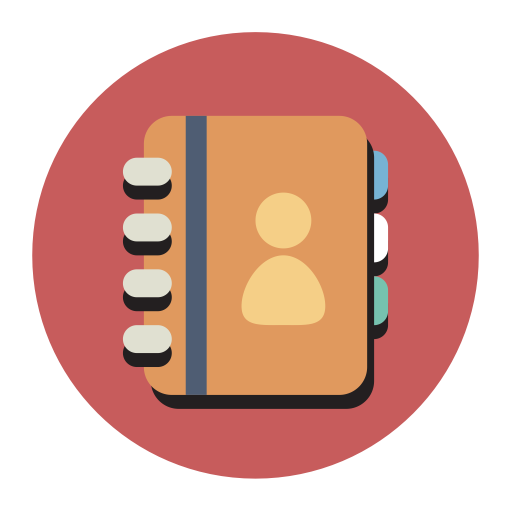 Contacts svg vector icon